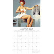 Calendrier Mural 2026 Pin up Rétro 