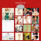 Calendrier Papier 2025 Pin up Rétro Vintage