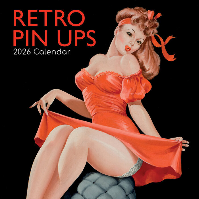 Calendrier Mural 2026 Pin up Rétro Vintage