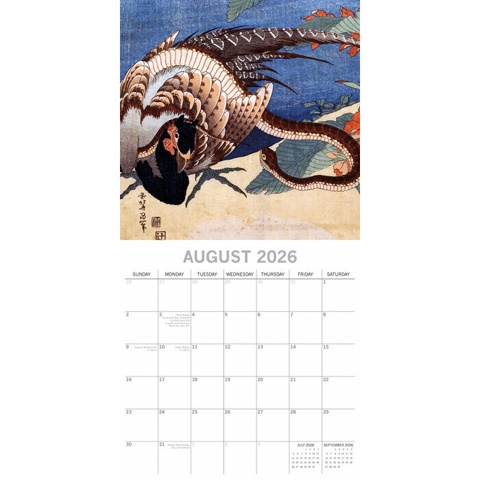 Calendrier Art 2025 Artistes Art Japonais Hokusai