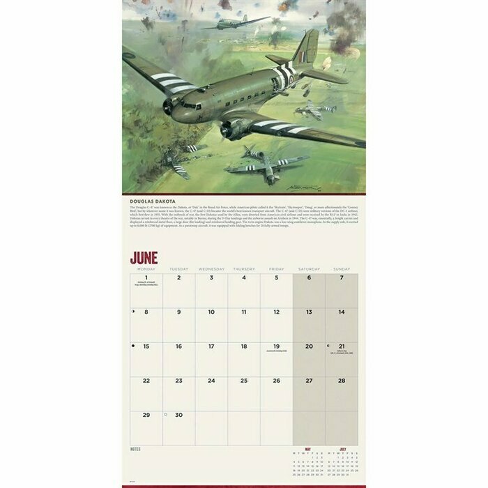 Calendrier 2025 Avions Emblmatiques Seconde Guerre Mondiale