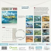Calendrier Papier 2025 Avions Emblématiques Seconde Guerre Mondiale
