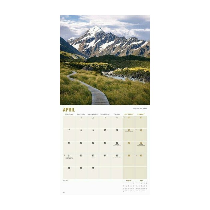 Calendrier 2025 Plus Belles Montagnes du Monde