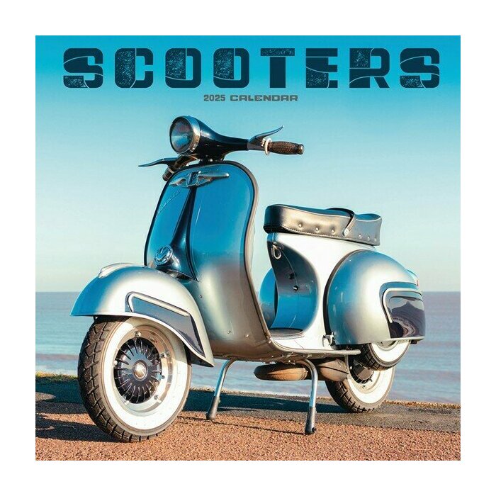 Calendrier mural 2026 Scooters Vintage Rétro
