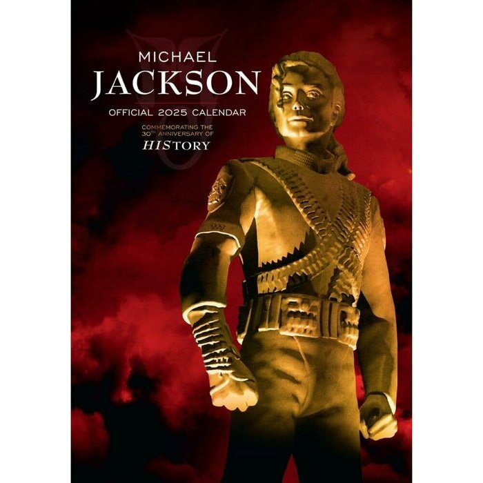 Calendrier Mural Spirale 2025 Michael Jackson Pop Format A3
