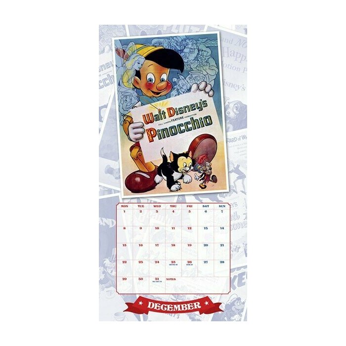 Calendrier 2025 Affiches Disney Vintage