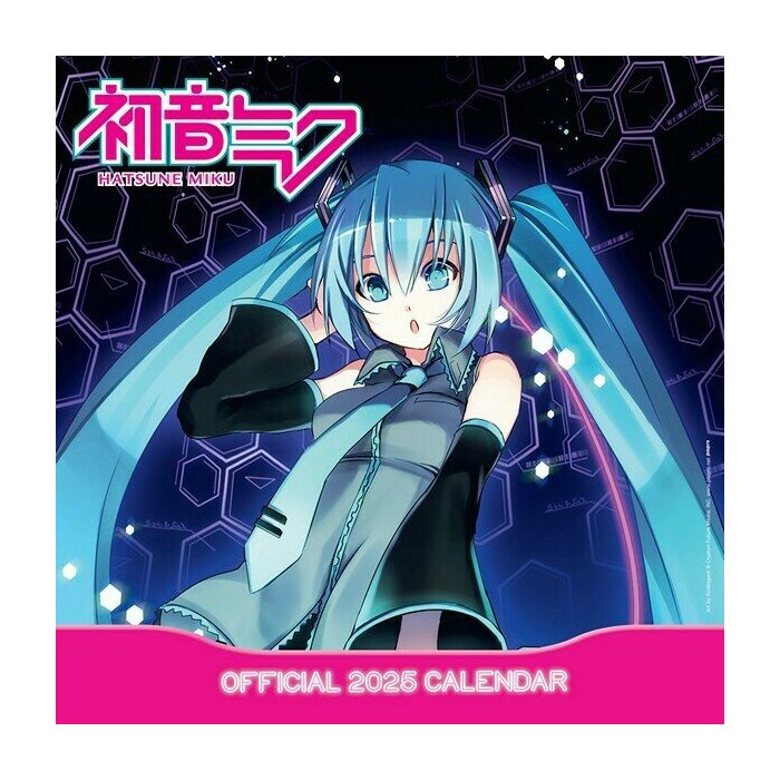 Calendrier Mural 2025 Chanteuse Virtuelle Hatsune Miku