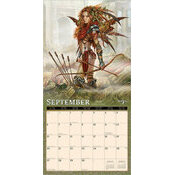 Calendrier papier 2026 Illustrations Gothiques Sorcires