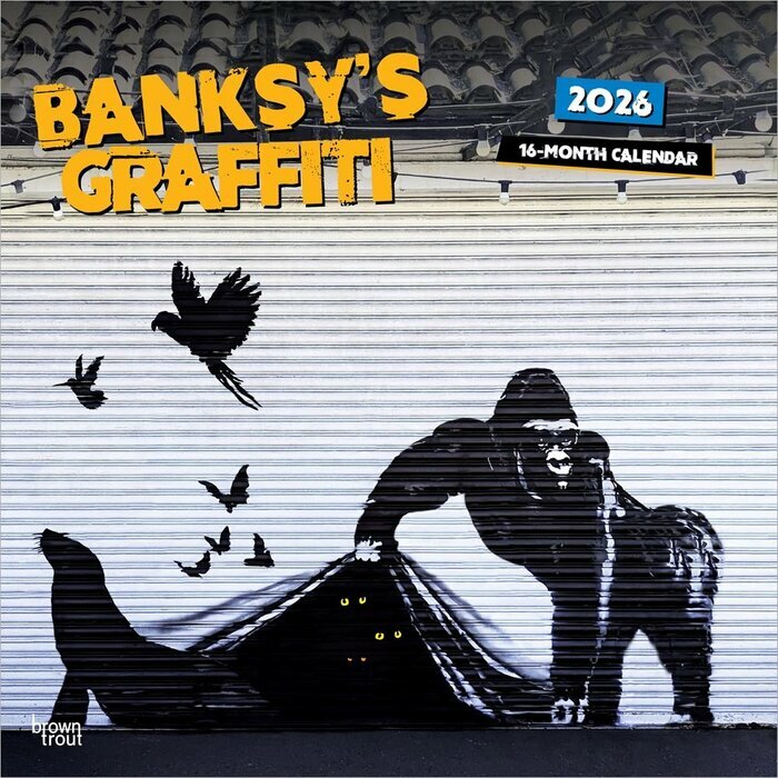 Calendrier Mural 2026 Art Banksy Graffiti 