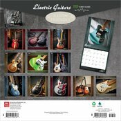 Calendrier 2026 Musique Guitares Electriques
