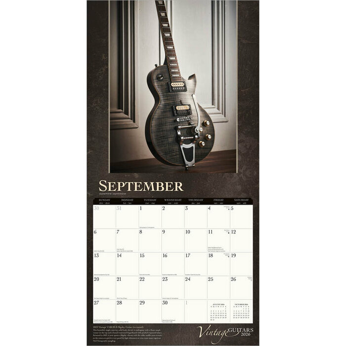Calendrier 2025 Musique Guitares Sches Classique