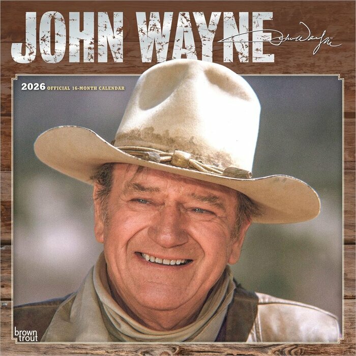 Calendrier Mural 2025 Acteur John Wayne Western