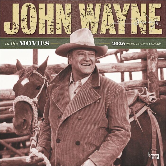 Calendrier Mural 2025 John Wayne dans ses Flims Western