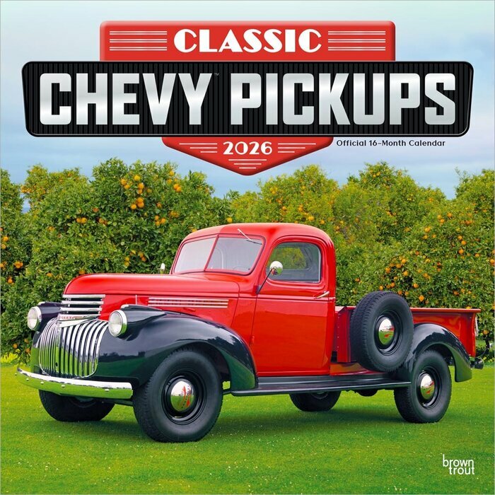 Calendrier Mural 2026 Pick Up Chevy Amricain