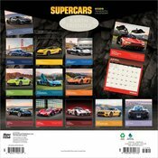 Calendrier Papier 2025 Voitures de Rve Supercars 