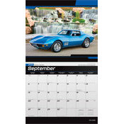 Calendrier papier 2026 Voitures Chevrolet Corvette