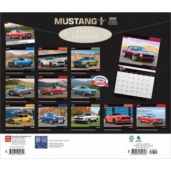Calendrier Deluxe 2026 Voiture Mustang Deluxe 