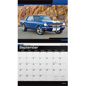 Calendrier Mural papier 2026 Voiture Mustang