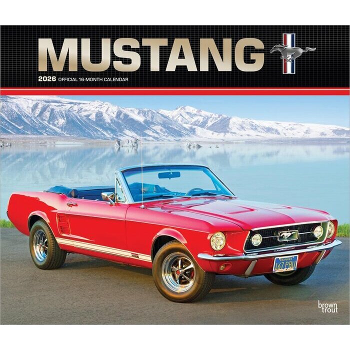 Calendrier Mural Deluxe 2026 Voiture Mustang