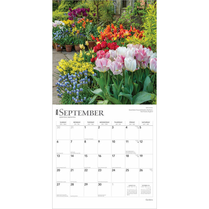 Calendrier 2025 Beaut des Jardins et Massifs 