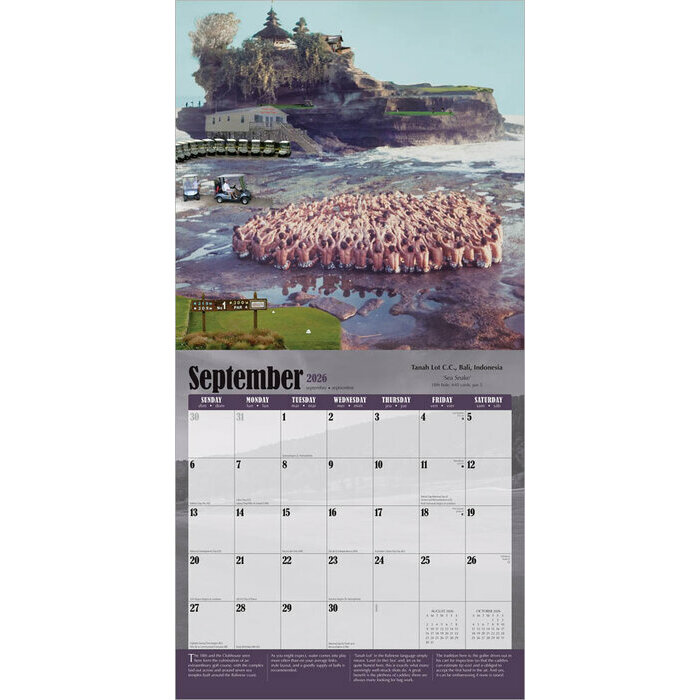 Calendrier 2025 Les Plus Incroyables Parcours de Golf du Monde
