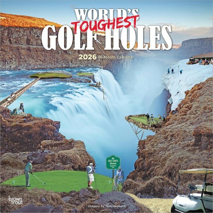 Calendrier Mural 2025 Les Plus Incroyables Parcours de Golf du Monde