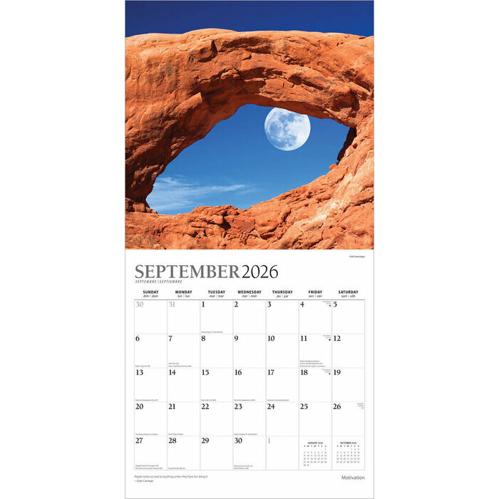 Calendrier 2025 Motivation par la Nature