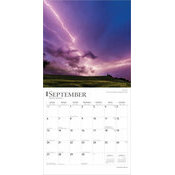 Calendrier 2025 Orages Tonnerre et Temptes