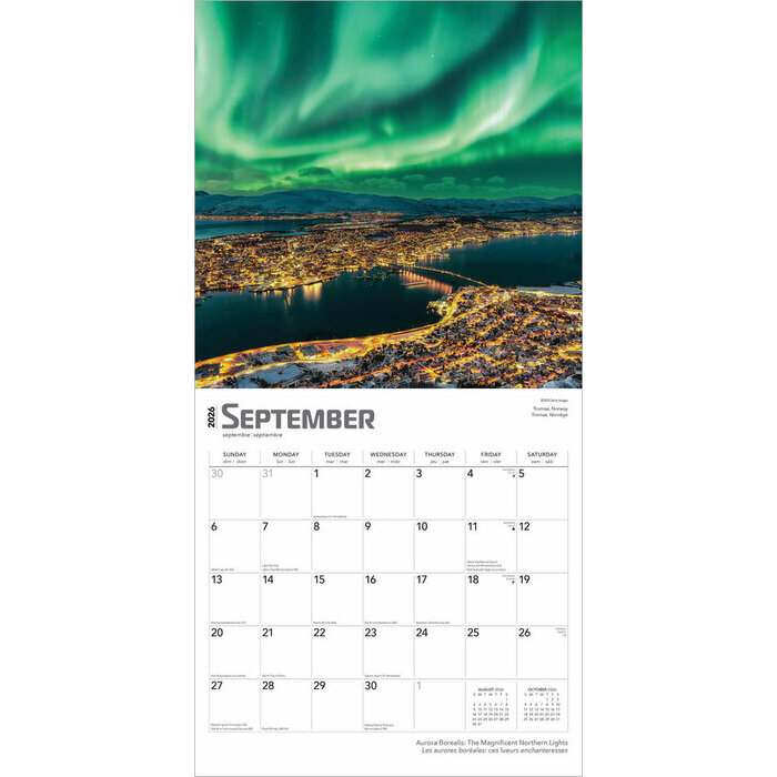 Calendrier 2025 Magnifiques Aurores Borales