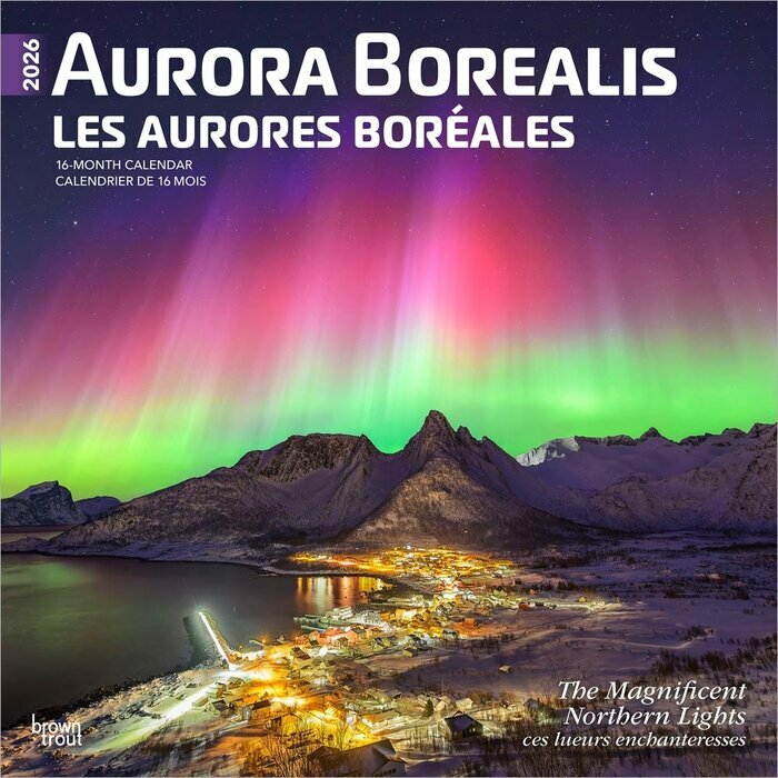 Calendrier Mural 2025 Magnifiques Aurores Borales