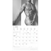 Calendrier 2026 Corps Homme Sexy nu noir et blanc