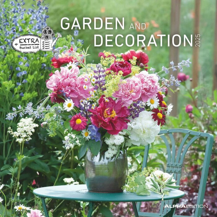 Calendrier Mural 2025 Dcoration de Jardins et Fleurs