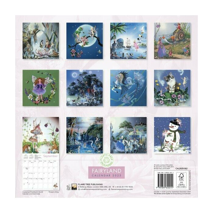 Calendrier Mural 2025 Fes et Mondes Enchants
