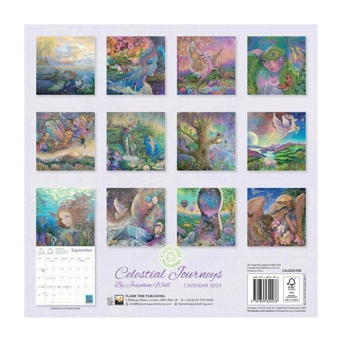 Calendrier Mural 2025 Voyages Célestes et Spirituels