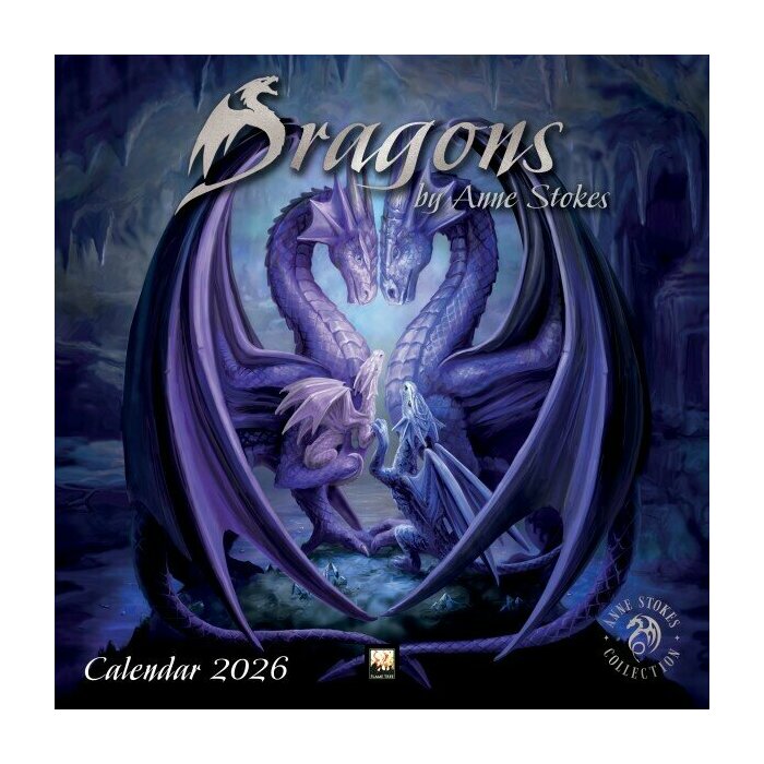 Calendrier Mural 2026 Dragons Anne Stokes Fantastiques