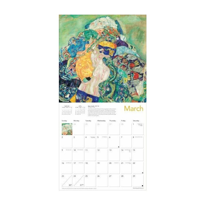 Calendrier 2025 Portraits Gustave Klimt