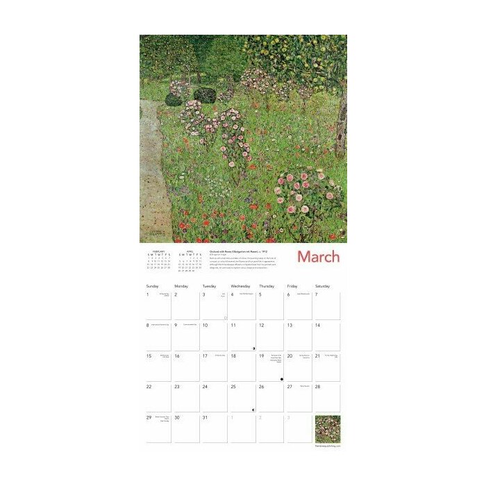 Calendrier 2025 Paysage et Nature Gustave Klimt