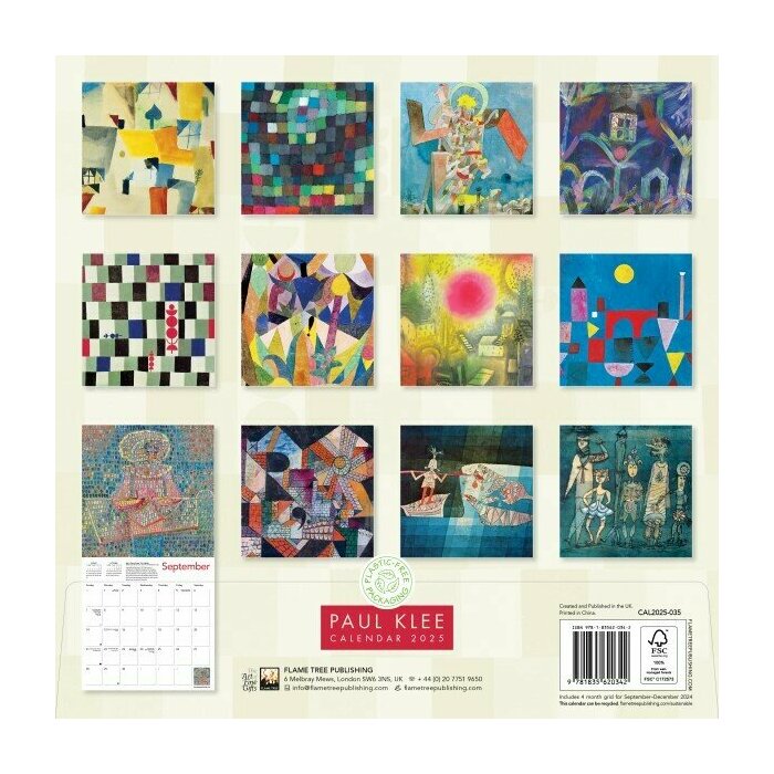 Calendrier Papier 2025 Paul Klee Surréalisme