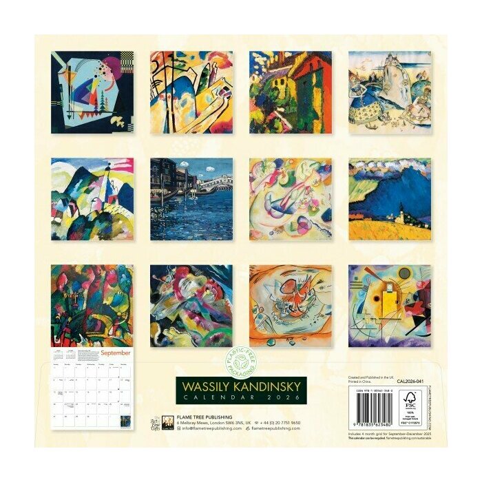 Calendrier Papier 2025 Art Abstrait Wassily Kandinsky