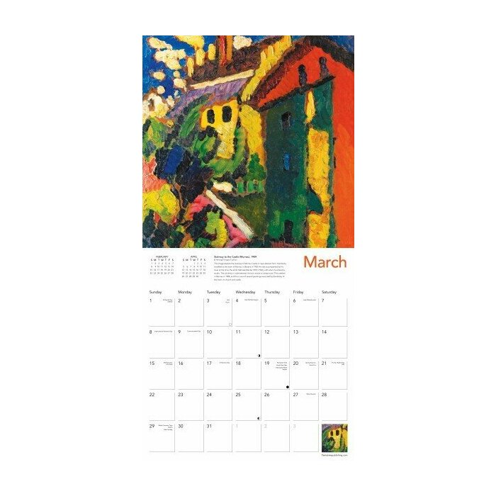 Calendrier 2025 Art Abstrait Wassily Kandinsky