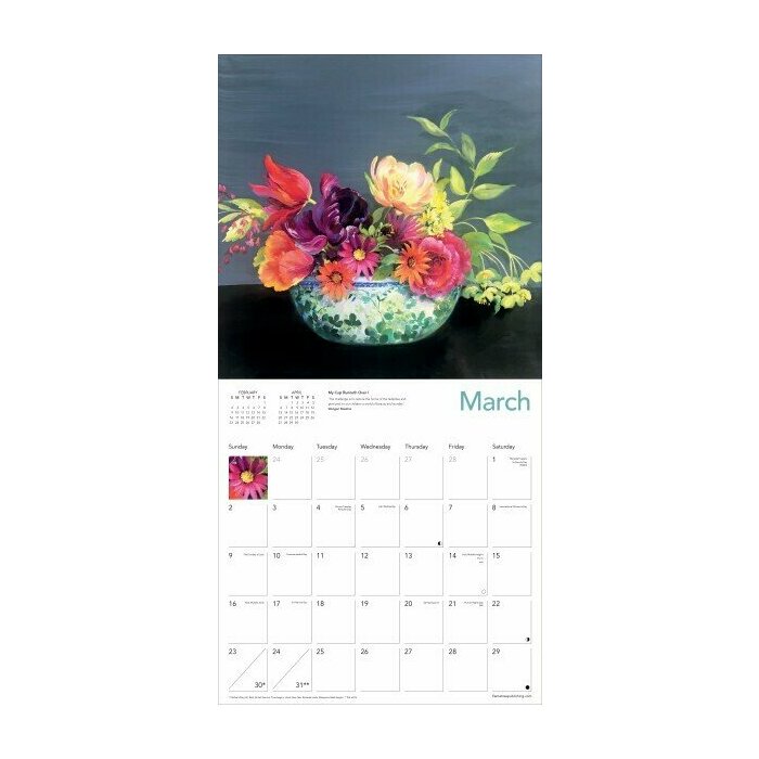 Calendrier 2025 Dessins Fleurs Nel Whatmore