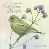 Calendrier Mural 2026 Dessins Oiseaux du Jardin Chris Pendleton