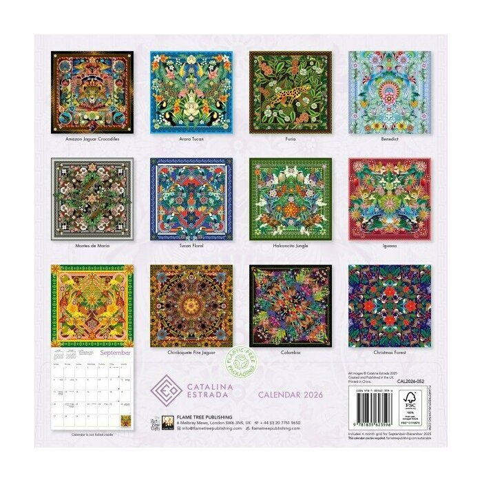 Calendrier Papier 2025 Art Designer Catalina Estrada