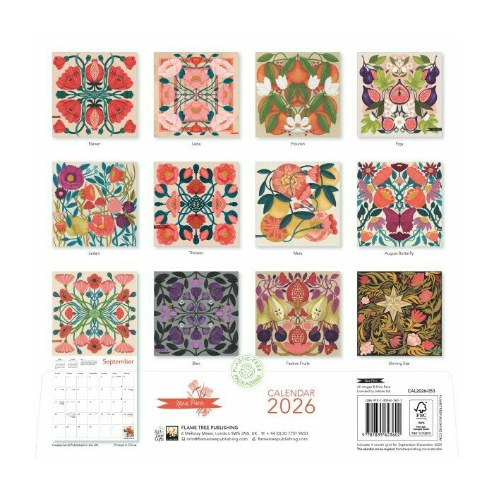 Calendrier Papier 2025 Art Designer Nina Pace