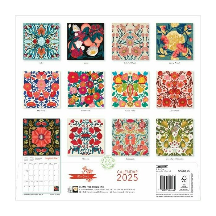 Calendrier Papier 2025 Art Designer Nina Pace