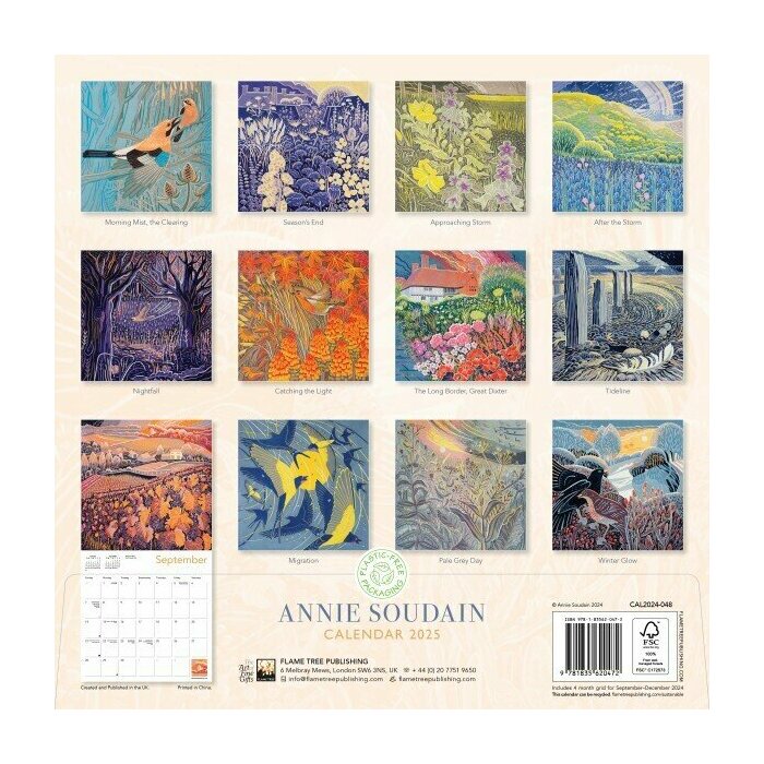 Calendrier Papier 2025 Campagne Nature Annie Soudain