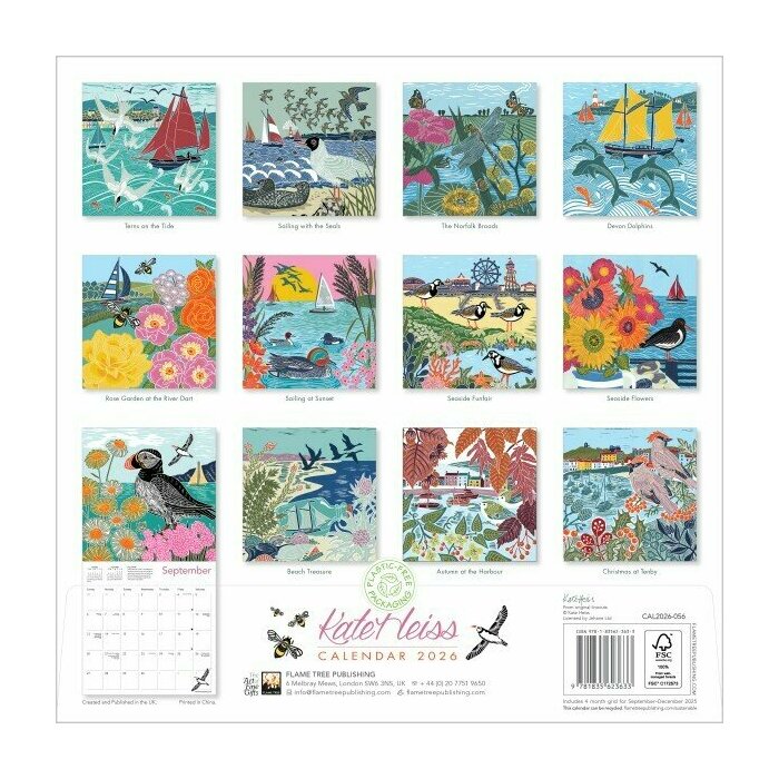 Calendrier Papier 2025 Fleurs Nature Kate Heiss