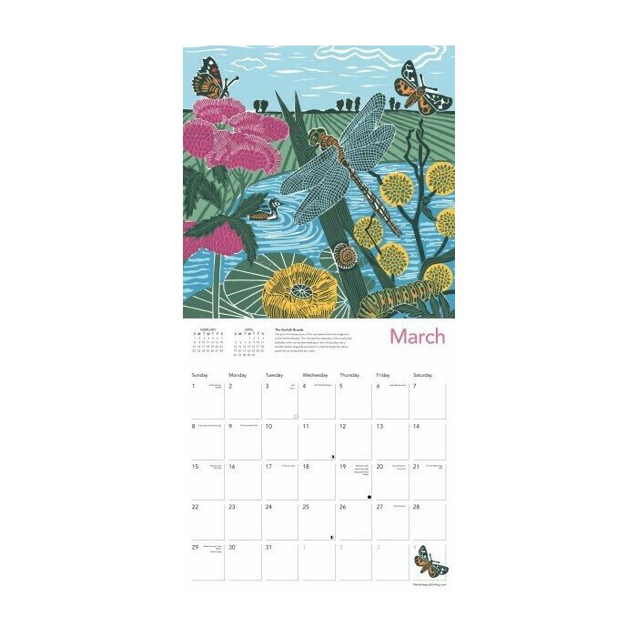 Calendrier 2025 Fleurs Nature Kate Heiss
