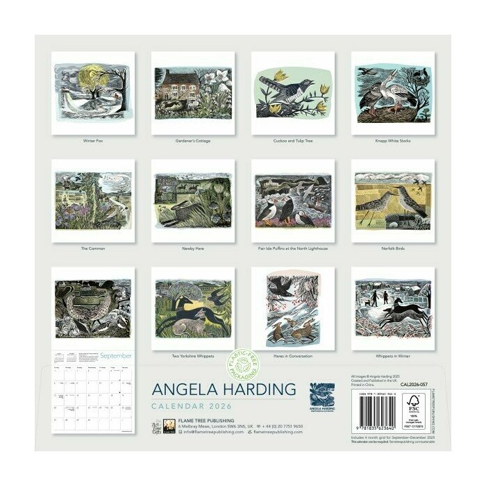Calendrier Papier 2025 Animaux Fort Angela Harding