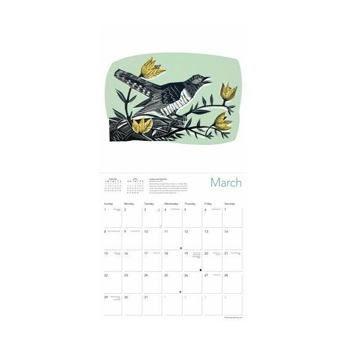Calendrier 2025 Animaux Fort Angela Harding
